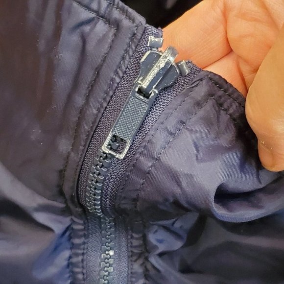 Vintage 90s Y2K Microsoft Blue Zipup Jacket Windbreaker‎ Embroidered Media Group - Picture 6 of 11